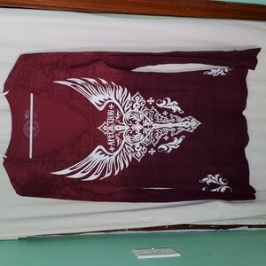 Vintage y2k Sparkly Bedazzled Long Sleeve Thermal Top